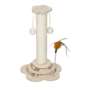 Pawz Cat Scratcher Wooden Scratching Post-1996005539410219016