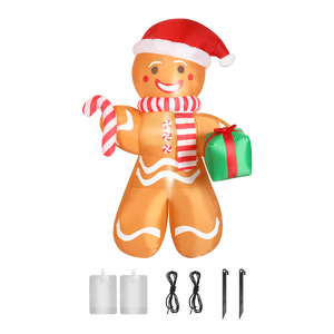 Santaco Christmas Inflatable Outdoor Gingerbread Man 2.5M-1973194151256264712