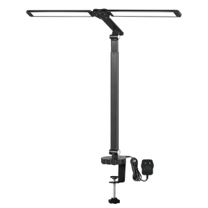 Emitto Double Head LED Desk Lamp Dimmable With Clamp-1996005452177084424