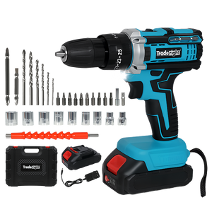 Traderight 21V Cordless Drill Driver Set 2×2.0Ah Battery-1996005587032346632