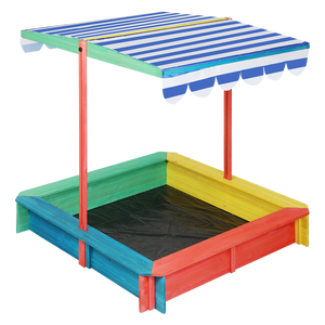 Bopeep Kids Wooden Sandbox 120X120CM-1996005399744090120