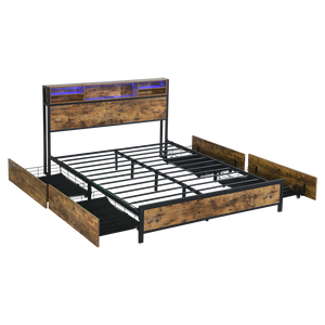 Levede bed frame queen-1996005390717947912