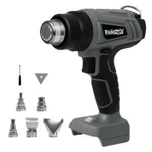 Traderight 21V Heat Gun Kit 500°C Cordless 5 Nozzles-1996005589754449928