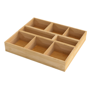 Toque Bamboo Drawer Organizer Multi-Use Storage Box-1996005512474398728