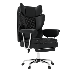 Levede Gaming Office Chair High Back PU Leather Black-1996009988778233864