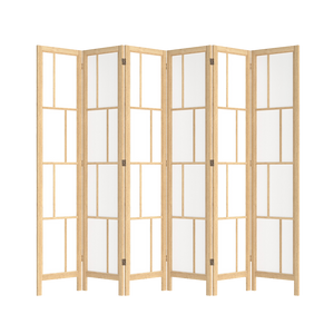Levede 6 Panel Room Divider 170cm Freestanding Screen-1996005597903982600