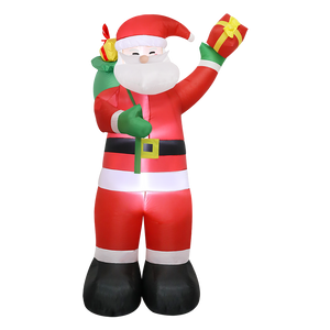 Santaco Inflatable 2.4M Santa Claus LED Christmas Decor-1973194173976809480