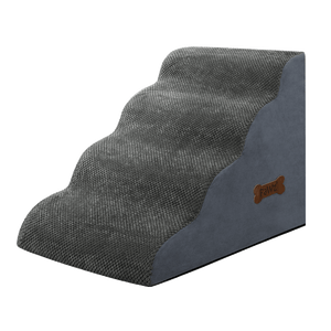 Pawz 4 Steps Pet Stairs Dog Ramp High Density Foam Grey-1996005456614658056