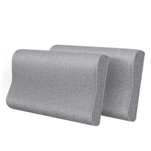 Dreamz Memory Foam Pillow Pillowcase Supprt Grey Rebound-1996005453770919944