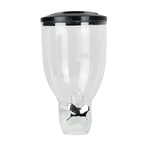 TOQUE Double Cereal Dispenser Dry Food Black-1973194008645734405