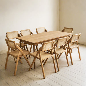 Levede 8X Dining Chairs Foldable Accent-1996005476520824839