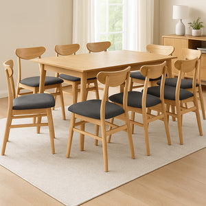 Levede 8xDining Chairs Kitchen Chair Nature-1996005474310426631