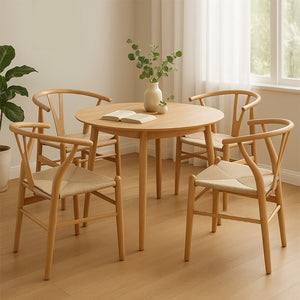 Levede 4x Dining Chairs Wooden Hans-1996005494216593415