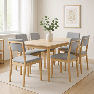 Levede Dining Chairs 6 Upholstered Kitchen Chair-1996005486801063943