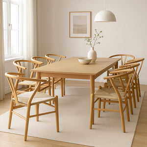 Levede 6x Dining Chairs Wooden Hans-1996005494598275079