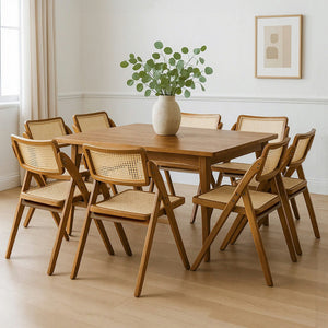 Levede 8X Foldable Rattan Dining Chairs-1996005477128998919