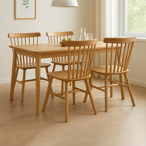 Levede 4x Dining Chairs Kitchen Windor Oak-1996005469013020679