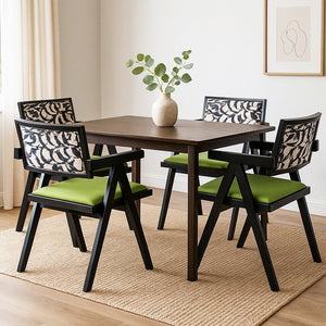 Levede Dining Chair Retro Backrest Chair x4-1996005486075449351
