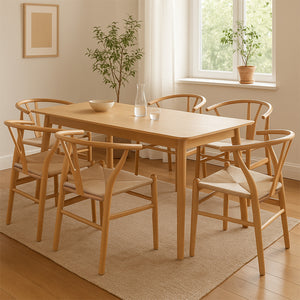 Levede 6x Dining Chairs Wooden Hans-1996005494392754183