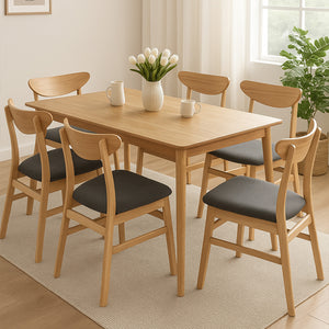 Levede 6xDining Chairs Kitchen Chair Nature-1996005474125877255