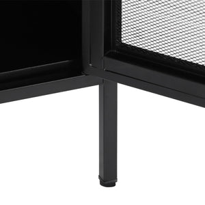 Levede Storage Cabinet Steel Kitchen Black-1973194076119502852