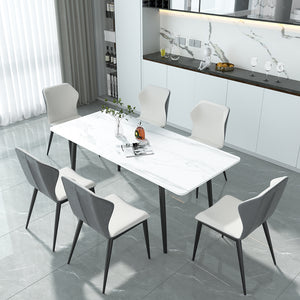 Levede Steel Dining Table 4-6 Seater 150cm-1996005365925416966