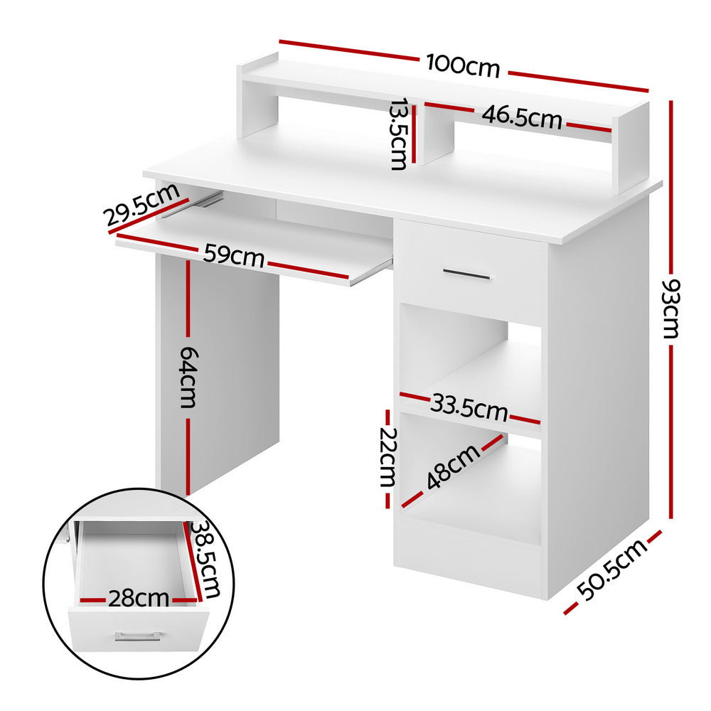 artiss-computer-desk-shelf-drawer-cabinet-white-100cm