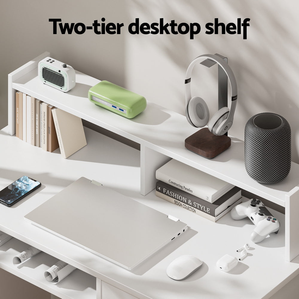 artiss-computer-desk-shelf-drawer-cabinet-white-100cm