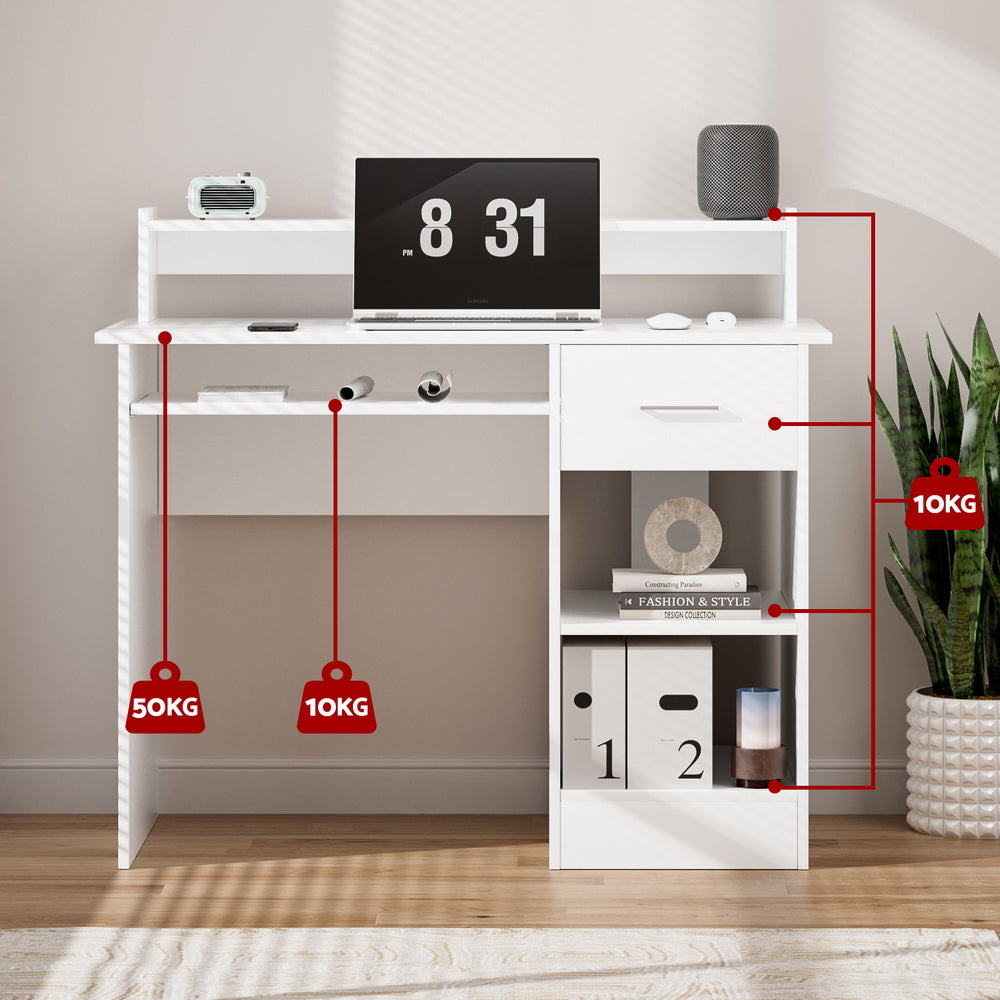 artiss-computer-desk-shelf-drawer-cabinet-white-100cm