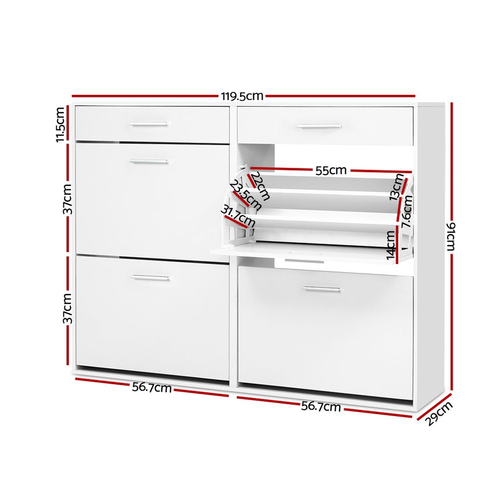 artiss-shoe-rack-cabinet-36-pairs-adjustable-shelves-white-sara