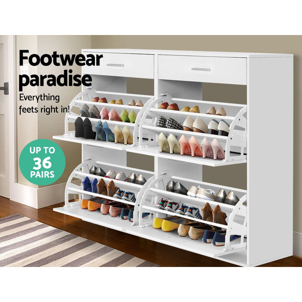 artiss-shoe-rack-cabinet-36-pairs-adjustable-shelves-white-sara