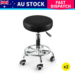 4x Levede Swivel Salon Barstool Hairdressing-1996005493662945287