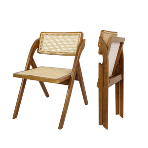 Levede 6X Foldable Rattan Dining Chairs-1996005476931866632
