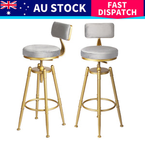Levede 4x Swivel Bar Stools Kitchen Bar Chair Grey-1996005466982977544