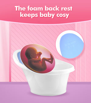 Blue Baby Bath With Backrest & Bum Bump Support-1996005520674263046