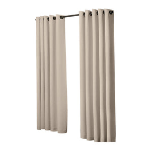 2x Blockout Curtains Panels 3 Layers Beige-1973194063431733249