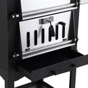 3in1 Pizza Oven Charcoal BBQ Grill Steel-1973194034335846403