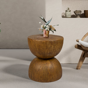 Levede Side Table Terrazzo Coffee Tables Oak-1975420495960608775