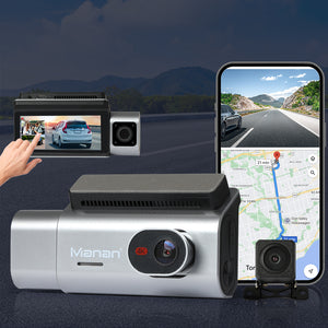 Manan 4K Car Dash Camera Front and Rear Wifi GPS 3 Lens-1973193799475793926