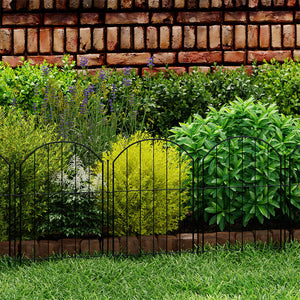 Mountview 10 Pcs Garden Fence Border Rustproof Metal-1996009992527941637