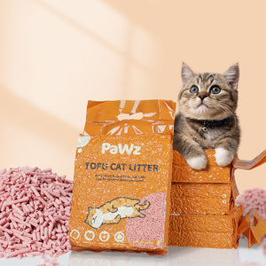 PaWz 2.5kg Tofu Cat Litter Clumping Watermelon x4-1996005383478579207