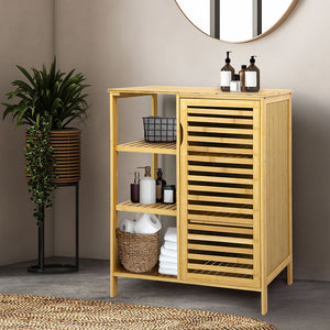 Levede  Bathroom Bamboo Storage Cabinet Natural-1996005370740477959