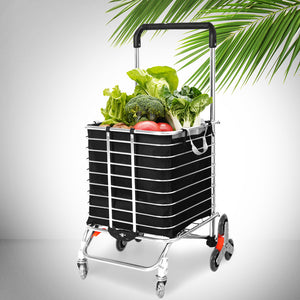 Mountview Foldable Shopping Cart Trolley-1973193879192735750