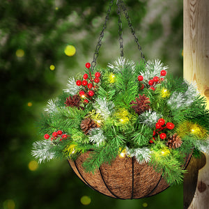 Santaco Christmas Hanging Basket Ornaments 30CM-1973193790336405510