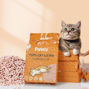 PaWz 2.5kg Tofu Cat Litter Clumping Peach x12-1996005382945902599
