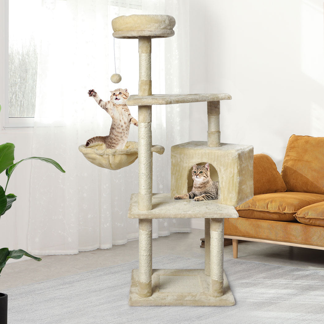 pawz-cat-tree-toy-scratching-post-scratcher-beige-1973193908578029574