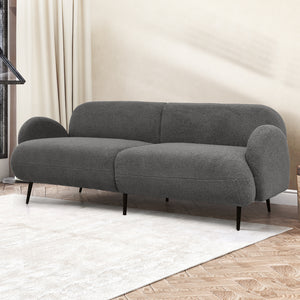 Levede Cloud Sofa 3 Seater Sherpa Fleece Beige-1996005373659713542