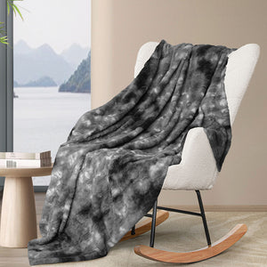 Dreamz Luxury Tie-dyed Blanket Grey 127cm x 152cm-1996005551787610119