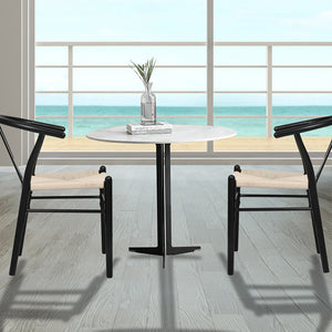 Levede 8x Dining Chairs Wooden Hans Black-1996005472267800582