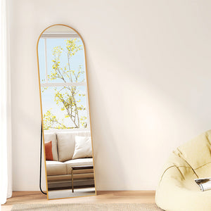 Yezi 165X60CM Full Length Mirror Wall Mounted Mirror Gold-1996005489145679878
